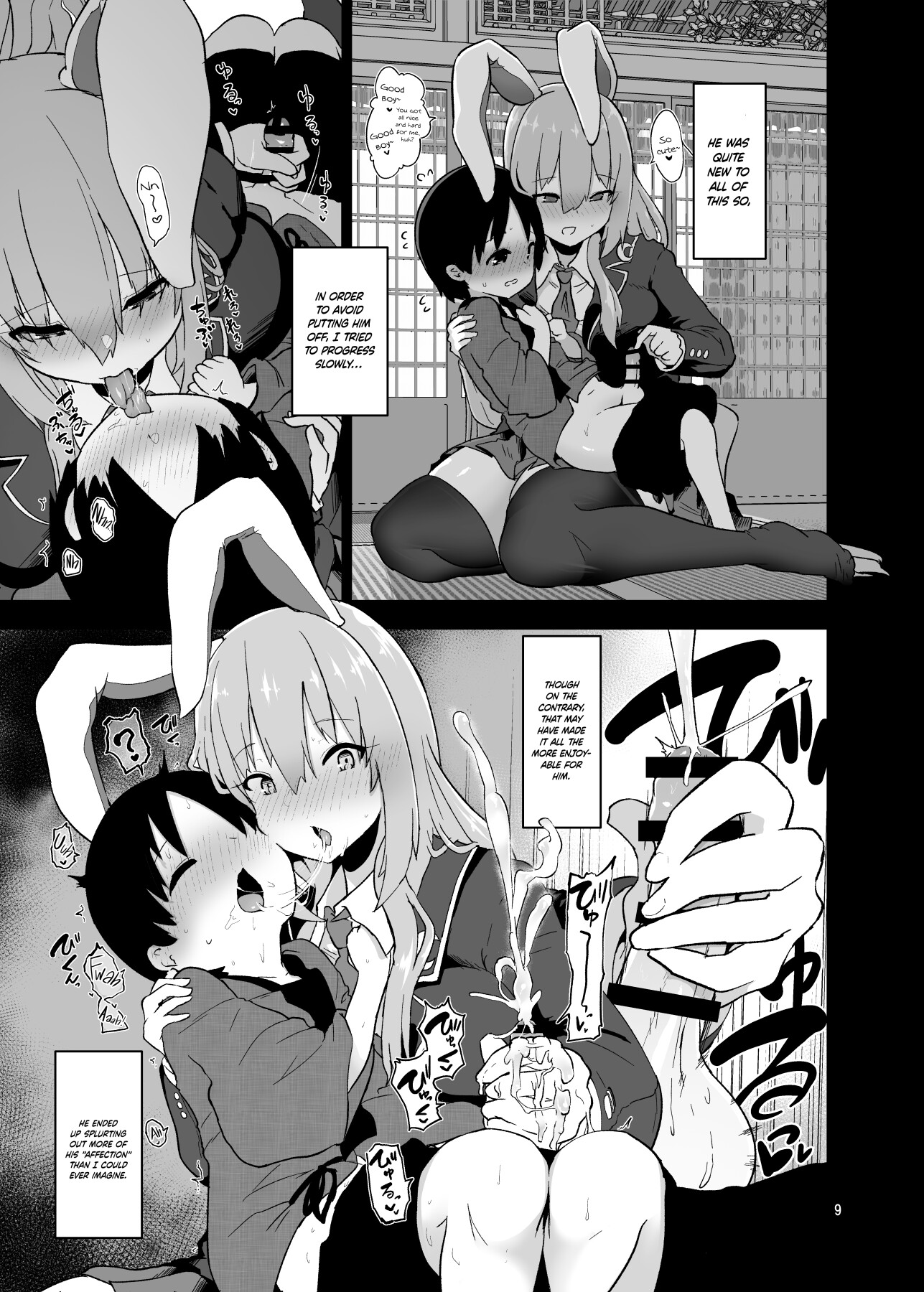 Hentai Manga Comic-The Reprehensible Rabbit Onee-san-Read-8